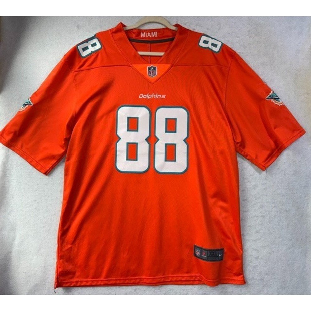Miami Dolphins Nike NFL On-Field Gesicki #88 Orange Football Jersey Mens Sz XXL